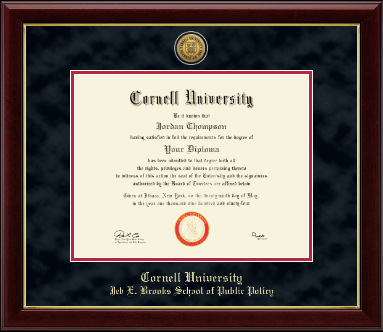 Cornell University diploma frame - Gold Engraved Medallion Diploma Frame in Gallery