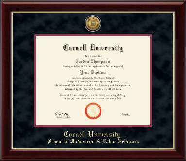 Cornell University diploma frame - Gold Engraved Medallion Diploma Frame in Gallery