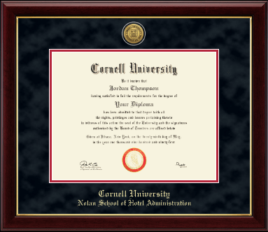 Cornell University diploma frame - Gold Engraved Medallion Diploma Frame in Gallery
