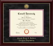 Cornell University diploma frame - Gold Engraved Medallion Diploma Frame in Gallery