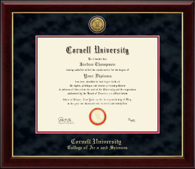 Cornell University diploma frame - Gold Engraved Medallion Diploma Frame in Gallery