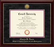Cornell University diploma frame - Gold Engraved Medallion Diploma Frame in Gallery