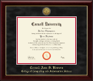 Cornell University diploma frame - Gold Engraved Medallion Diploma Frame in Gallery