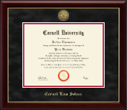 Cornell University diploma frame - Gold Engraved Medallion Diploma Frame in Gallery