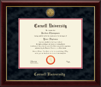 Cornell University diploma frame - Gold Engraved Medallion Diploma Frame in Gallery