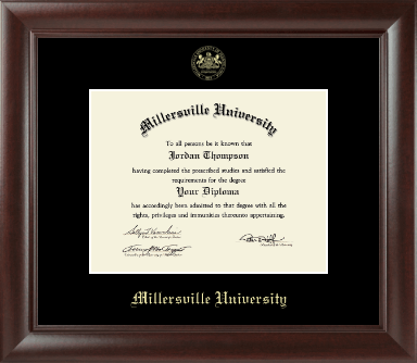 Millersville University of Pennsylvania diploma frame - Gold Embossed Diploma Frame in Rainier