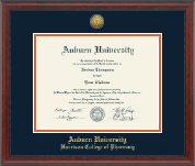 Auburn University diploma frame - Gold Engraved Medallion Diploma Frame in Signature