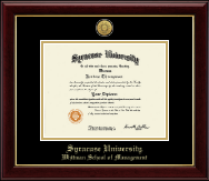 Syracuse University diploma frame - Gold Engraved Medallion Diploma Frame in Gallery