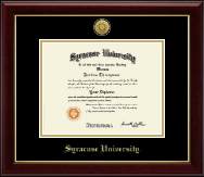 Syracuse University Gold Engraved Medallion Diploma Frame in Gallery