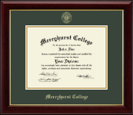 Mercyhurst College Erie Gold Embossed Diploma Frame in Gallery