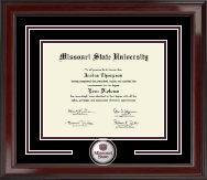 Missouri State University Spirit Medallion Diploma Frame in Encore