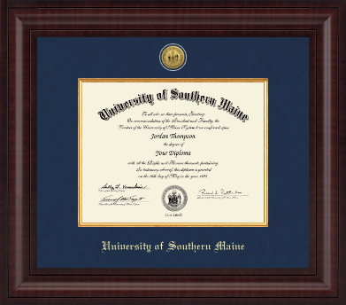 University of Southern Maine diploma frame - Presidential Gold Engraved Diploma Frame in Premier