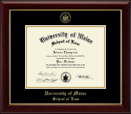 University of Southern Maine diploma frame - Gold Embossed Diploma Frame in Gallery