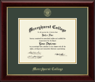 Mercyhurst College North East Gold Embossed Diploma Frame in Gallery