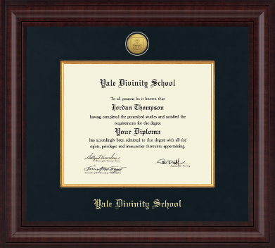 Yale Divinity School diploma frame - Presidential Gold Engraved Diploma Frame in Premier