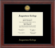 Augustana College Illinois Gold Engraved Diploma Frame in Signature