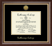 LaGrange College Gold Engraved Medallion Diploma Frame in Hampshire