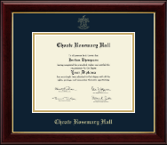 Choate Rosemary Hall Gold Embossed Diploma Frame in Gallery