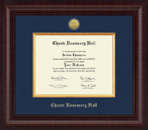 Choate Rosemary Hall Presidential Gold Engraved Diploma Frame in Premier
