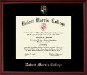 Robert Morris College in Illinois diploma frame - Gold Embossed Diploma Frame in Camby