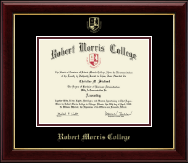 Robert Morris College in Illinois diploma frame - Gold Embossed Diploma Frame in Gallery