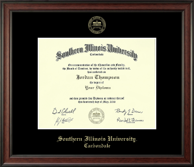 Southern Illinois University Carbondale diploma frame - Gold Embossed Diploma Frame in Studio