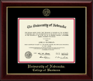 University of Nebraska diploma frame - Gold Embossed Diploma Frame in Gallery
