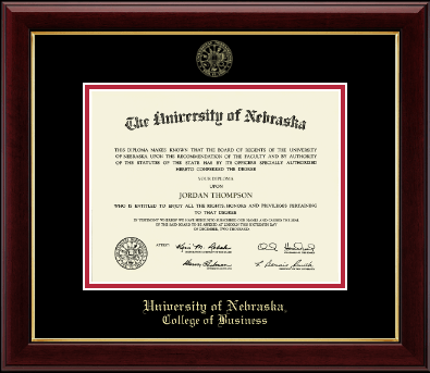 University of Nebraska diploma frame - Gold Embossed Diploma Frame in Gallery