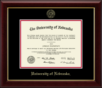University of Nebraska diploma frame - Gold Embossed Diploma Frame in Gallery