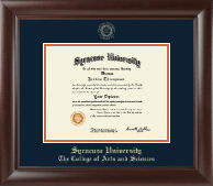 Syracuse University diploma frame - Gold Embossed Diploma Frame in Rainier