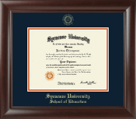 Syracuse University diploma frame - Gold Embossed Diploma Frame in Rainier