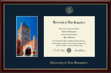 University of New Hampshire diploma frame - Campus Scene Diploma Frame in Galleria