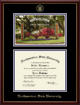 Northwestern State University diploma frame - Campus Scene Diploma Frame in Galleria
