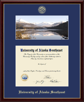 University of Alaska Southeast diploma frame - Campus Scene Diploma Frame in Galleria