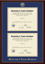 University of Alaska Southeast diploma frame - Double Diploma Frame in Galleria
