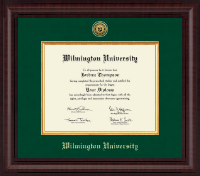 Wilmington University Presidential Gold Engraved Diploma Frame in Premier