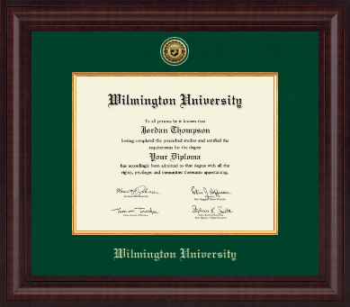 Wilmington University diploma frame - Presidential Gold Engraved Diploma Frame in Premier