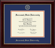 Savannah State University Gold Embossed Diploma Frame in Gallery