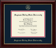 Saginaw Valley State University diploma frame - Gold Embossed Diploma Frame in Gallery