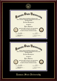 Double Diploma Frame