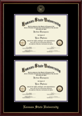 Kansas State University diploma frame - Double Diploma Frame in Galleria