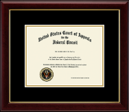 The United States Court of Appeals Certificate Frame in Gallery