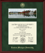 Eastern Michigan University diploma frame - Campus Scene Diploma Frame in Camby