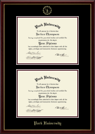 Double Diploma Frame