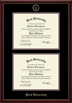 Park University diploma frame - Double Diploma Frame in Galleria