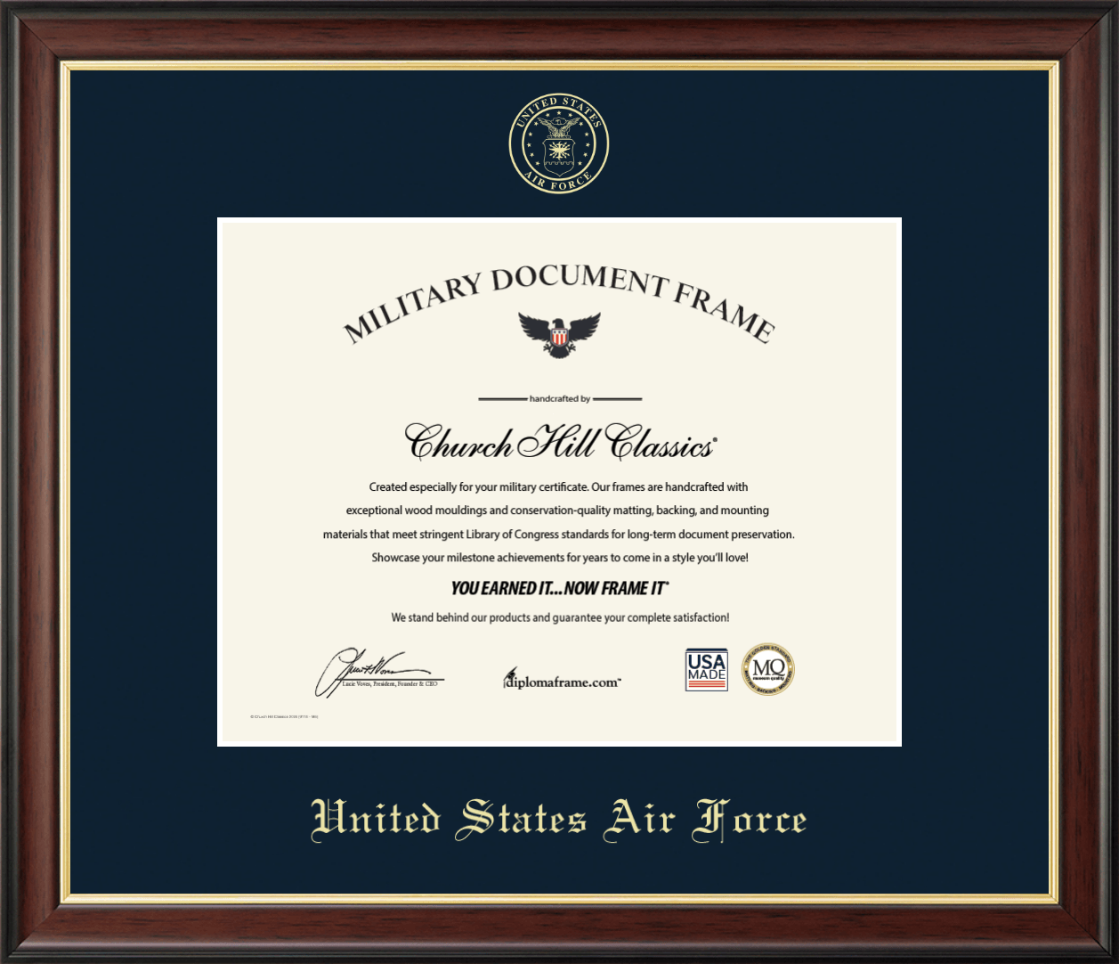United States Air Force US Air Force Honorable Discharge Certificate