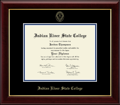 Indian River State College diploma frame - Gold Embossed Diploma Frame in Gallery