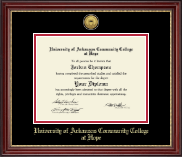 University of Arkansas Community College at Hope diploma frame - Gold Engraved Diploma Frame in Kensington Gold