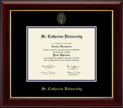St. Catherine University diploma frame - Gold Embossed Diploma Frame in Gallery