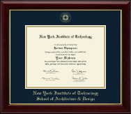 New York Institute of Technology diploma frame - Gold Embossed Diploma Frame in Gallery